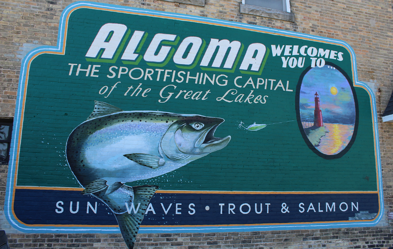Algoma, WI Sportfishing Mural