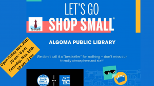 Algoma Public Library Small Business Saturday